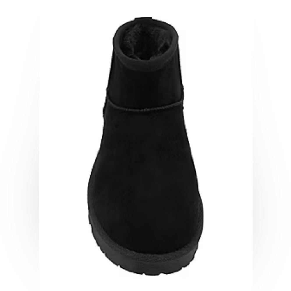 Pop Women’s Rhemmy Black Flat Heel Winter Boots - Picture 3 of 7